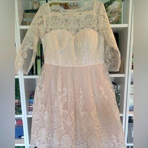 Chi Chi London | Dresses | Chi Chi London Lilac Lace Mock Neck Floral Midi  Dress | Poshmark